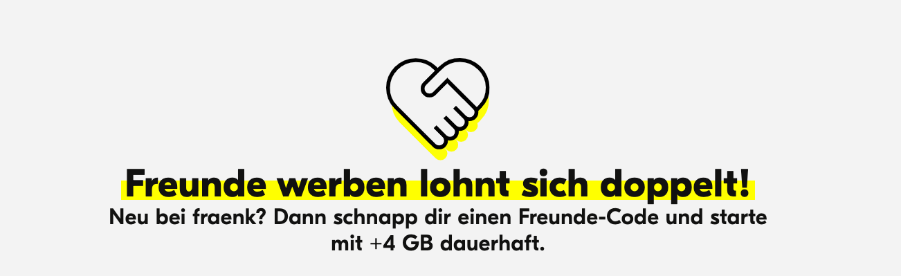 Hol dir jetzt 4 GB Extra Datenvolumen bei fraenk.de – So einfach geht’s!